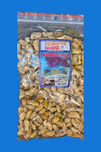 Fischfutter Miesmuschel ganz 500g Flachtafel